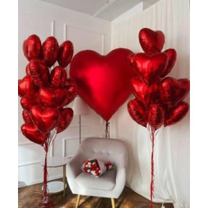 Комозиції з кульок на 14 лютого (41)