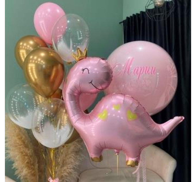 Набір кульок "Pink Діно"