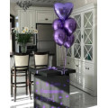 Коробка з гелієвими кульками "Black Violet" 