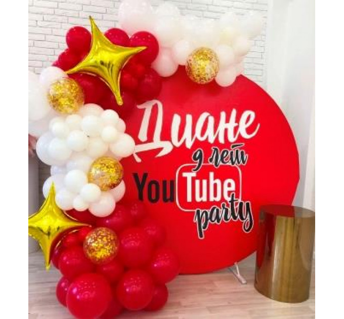 Фотозона з кульок "YouTube"